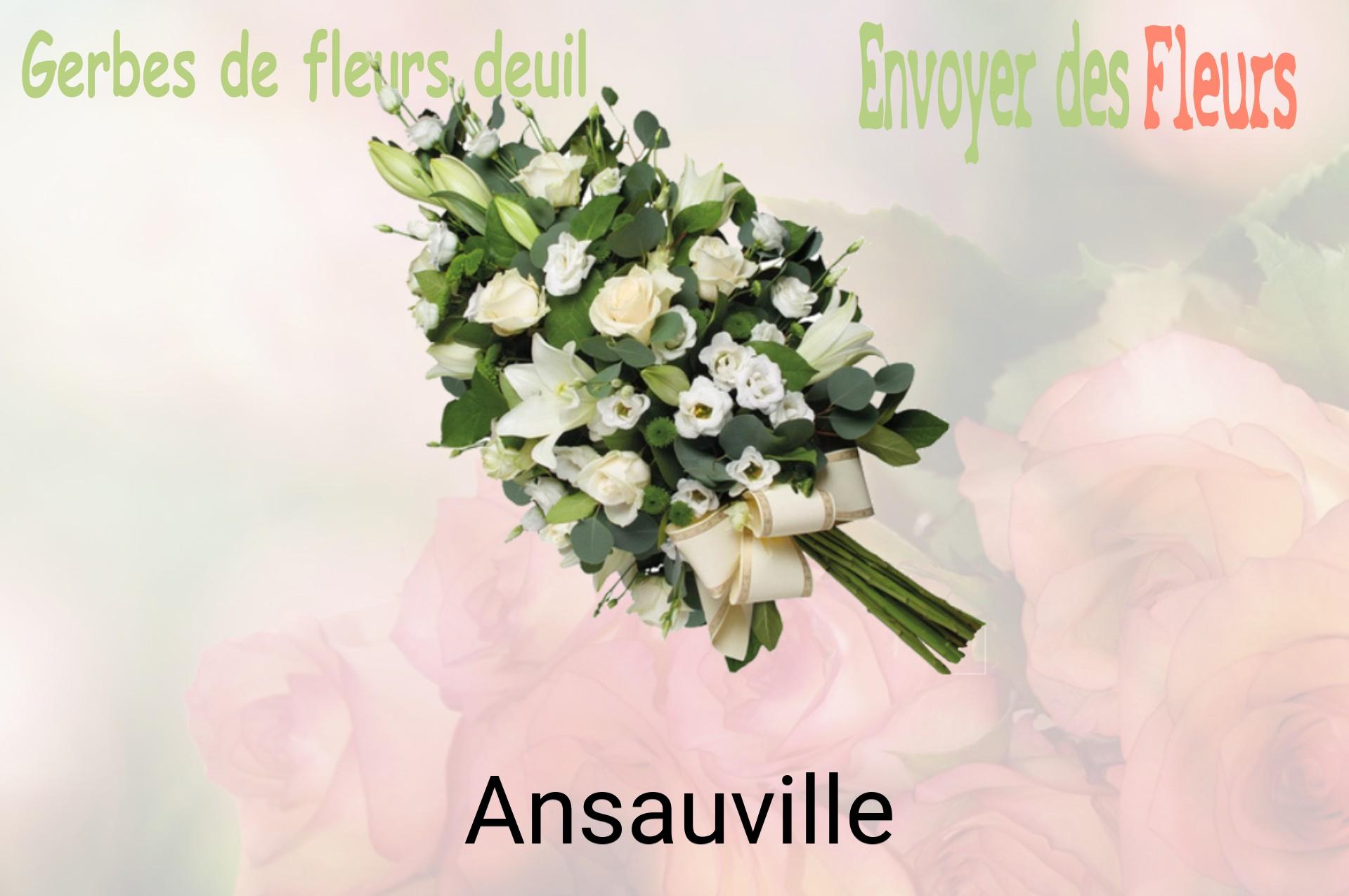Gerbe de fleurs de deuil livrée à Ansauville